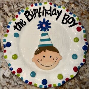 Birthday Boy Ceramic Plate